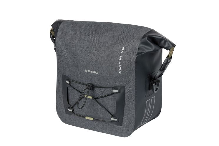 Basil Navigator Storm Handlor Torba Sporty Bicycle Concear Bag, vodoodporna, črna