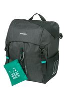 Basilikum Discovery 365d Single Bicycle Bag L Sporty, Leichtes Monso -Radsportbeutel 20L Schwarzer Nahkampf