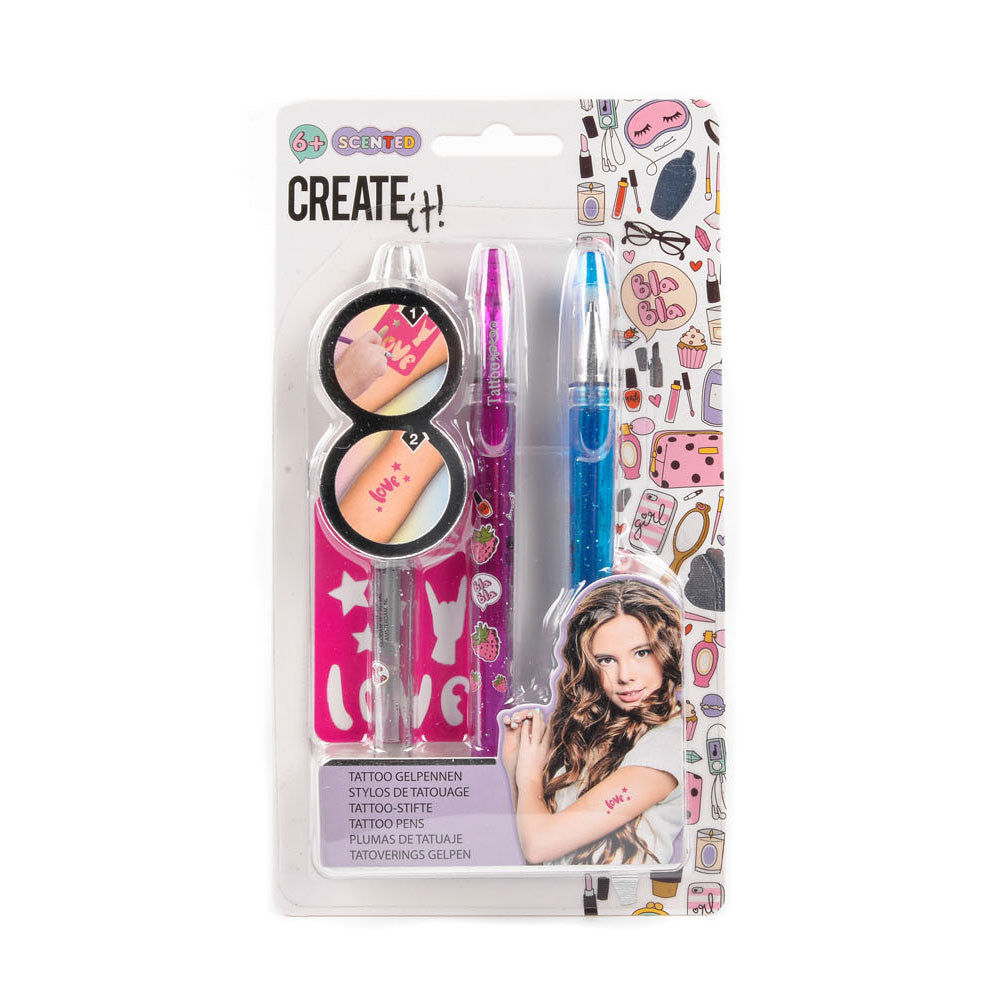 Créez-le! BEAUTY TATOO SCENT PINS, 3e + modèle