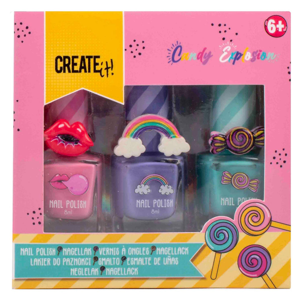 ¡Ciéntalo! Esmalte de uñas de explosión de dulces, 3er.