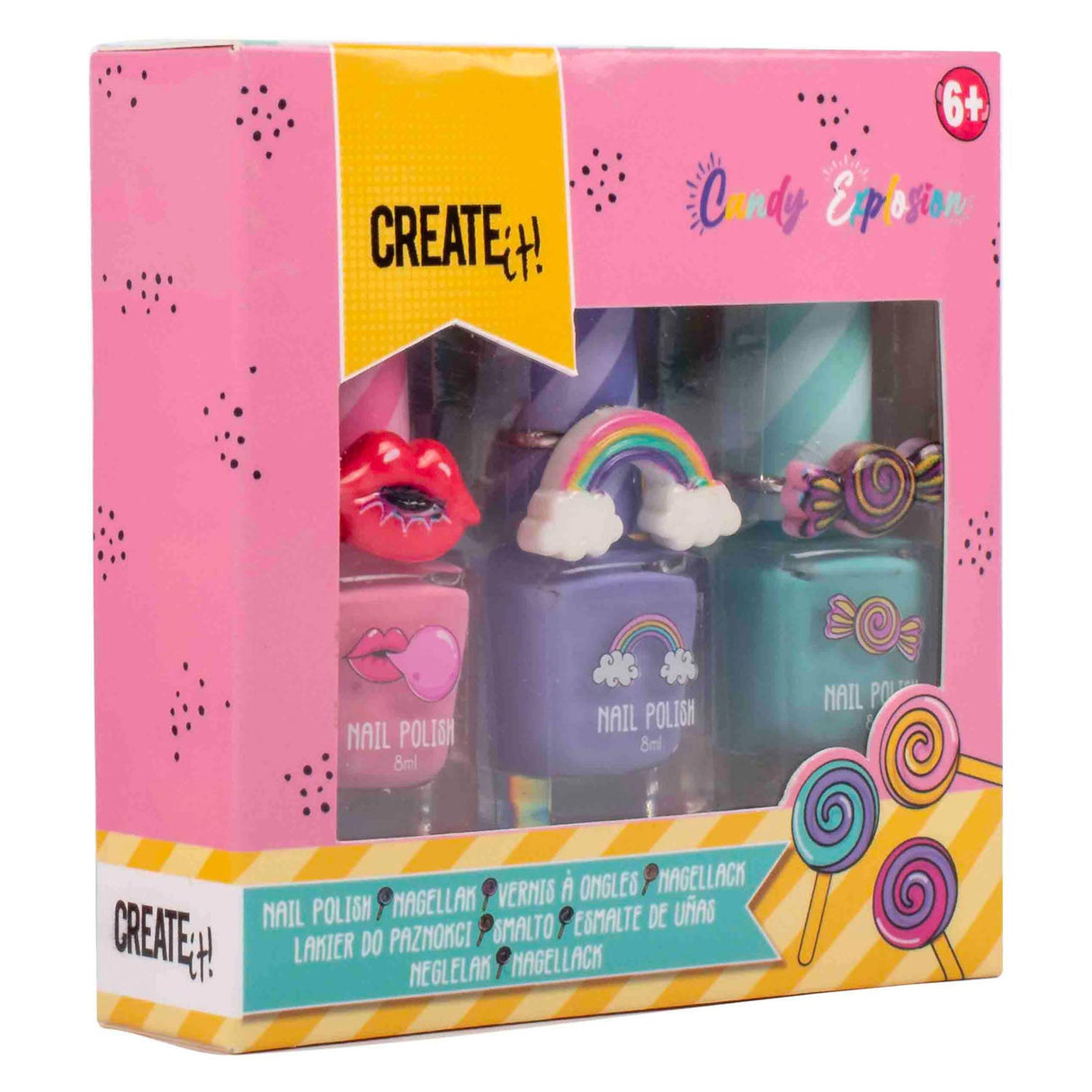 ¡Ciéntalo! Esmalte de uñas de explosión de dulces, 3er.