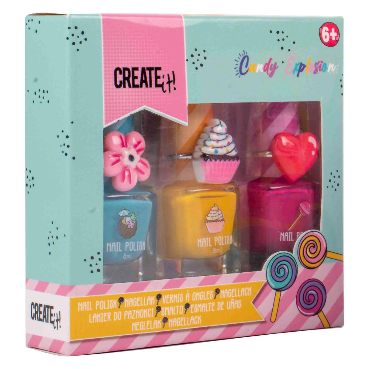 ¡Ciéntalo! Esmalte de uñas de explosión de dulces, 3er.