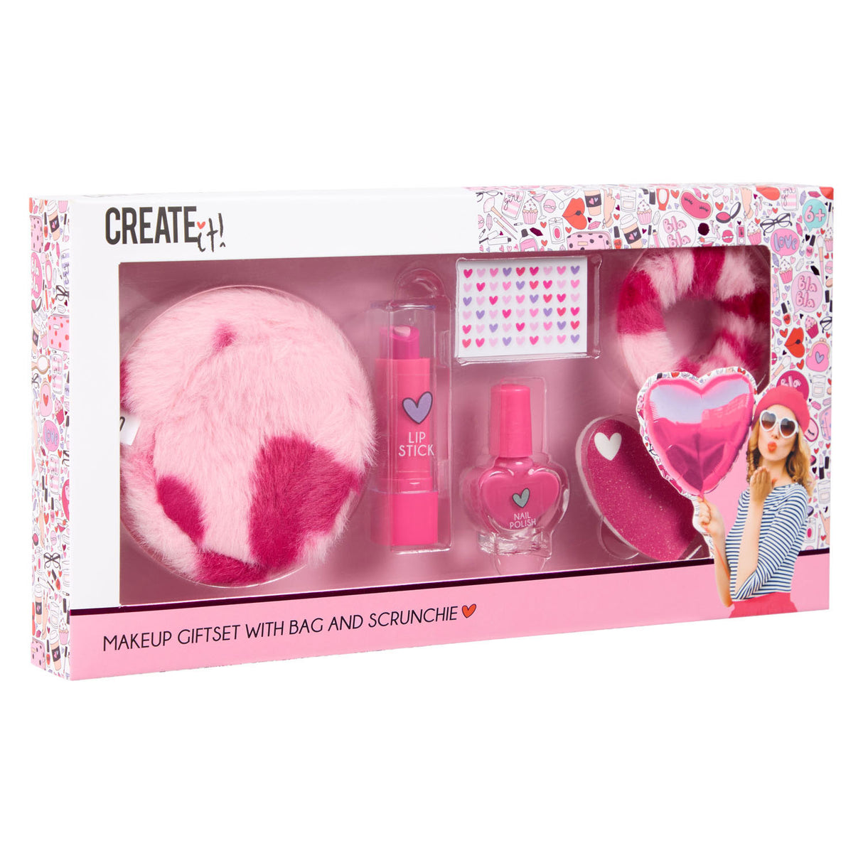 Create it! hart make-up set hartjes