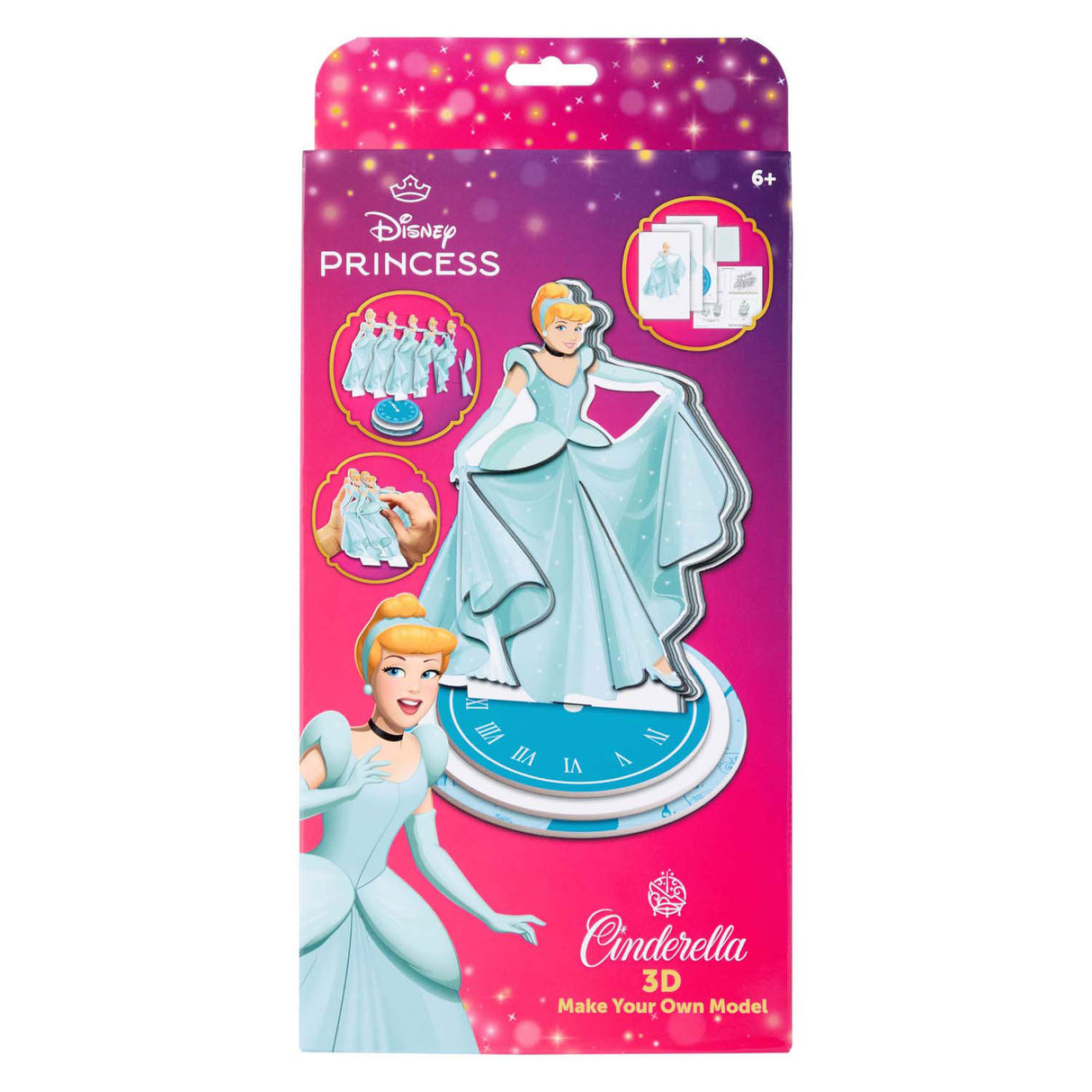 Disney Princess Cinderella Machen Sie Ihre eigene 3D -Figur