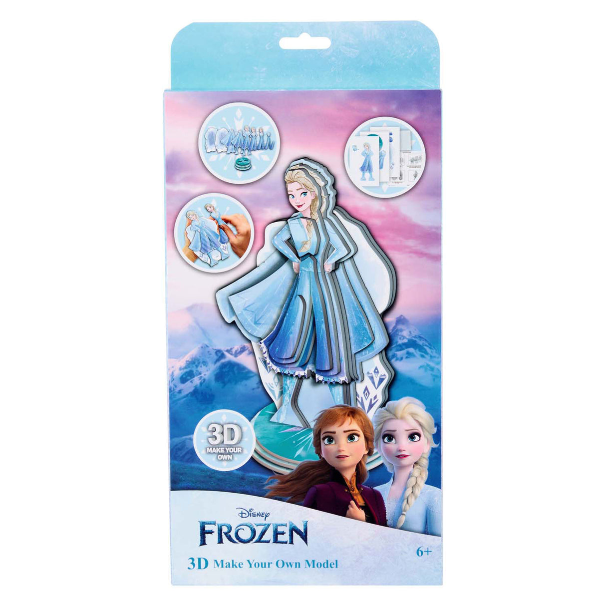 Disney gefruer mécht Är eege 3D Figur Elsa