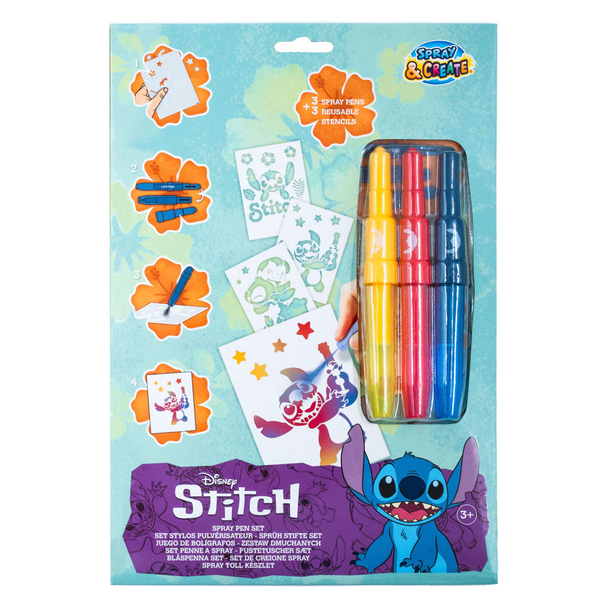 Canenenco Stitch Blaasprennen med 3 skabeloner sæt