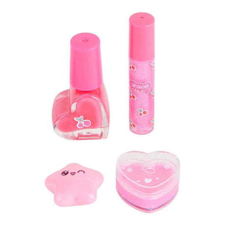 Canenco create it! beauty make-up set in fluffy rugtas love roze