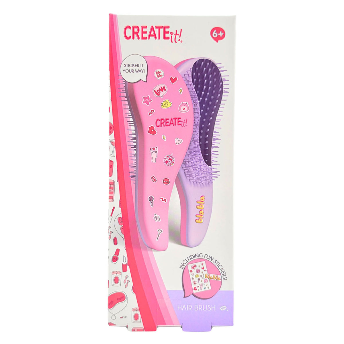 Canenco create it! haarborstel met stickers