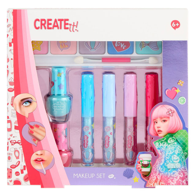 Canenco create it! make-up set glitter zeemeermin - 7dlg.