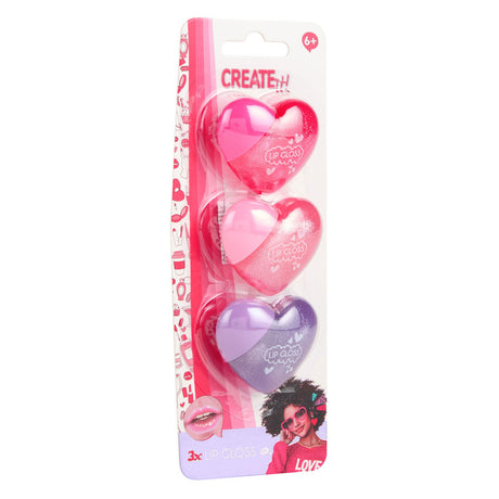 Canenco create it! love lipgloss hartjes - 3st.