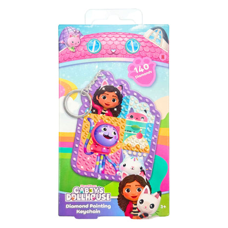Canenco gabby's poppenhuis diamond painting sleutelhanger