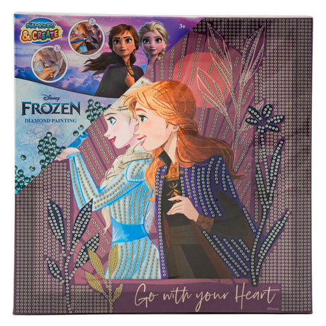 Canenco frozen diamond painting canvas xl - 29x29cm
