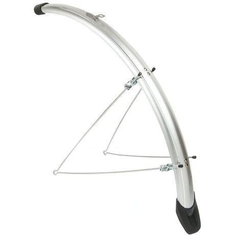 Spatbordset Eurofender Elegance 28 x 46 mm - zilver