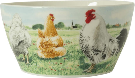 Wiebe van der zee wiebe's farm kom kip ã˜13cm doos a 6 stuks porselein