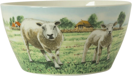 Wiebe van der zee wiebe's farm kom schaap ø13cm doos a 6 stuks porselein