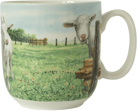 Wiebe van der zee wiebe's farm beker xl geit 410ml doos a 6 stuks porselein