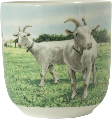 Wiebe van der zee wiebe's farm beker xl geit 410ml doos a 6 stuks porselein