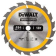 Dewalt rondzaag 184x30mmx18z