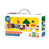 Bambolino Toys Wooden Farm Blocks 33410