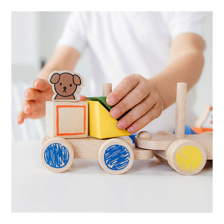 Bambolino toys nijntje houten blokkentrein. 3+