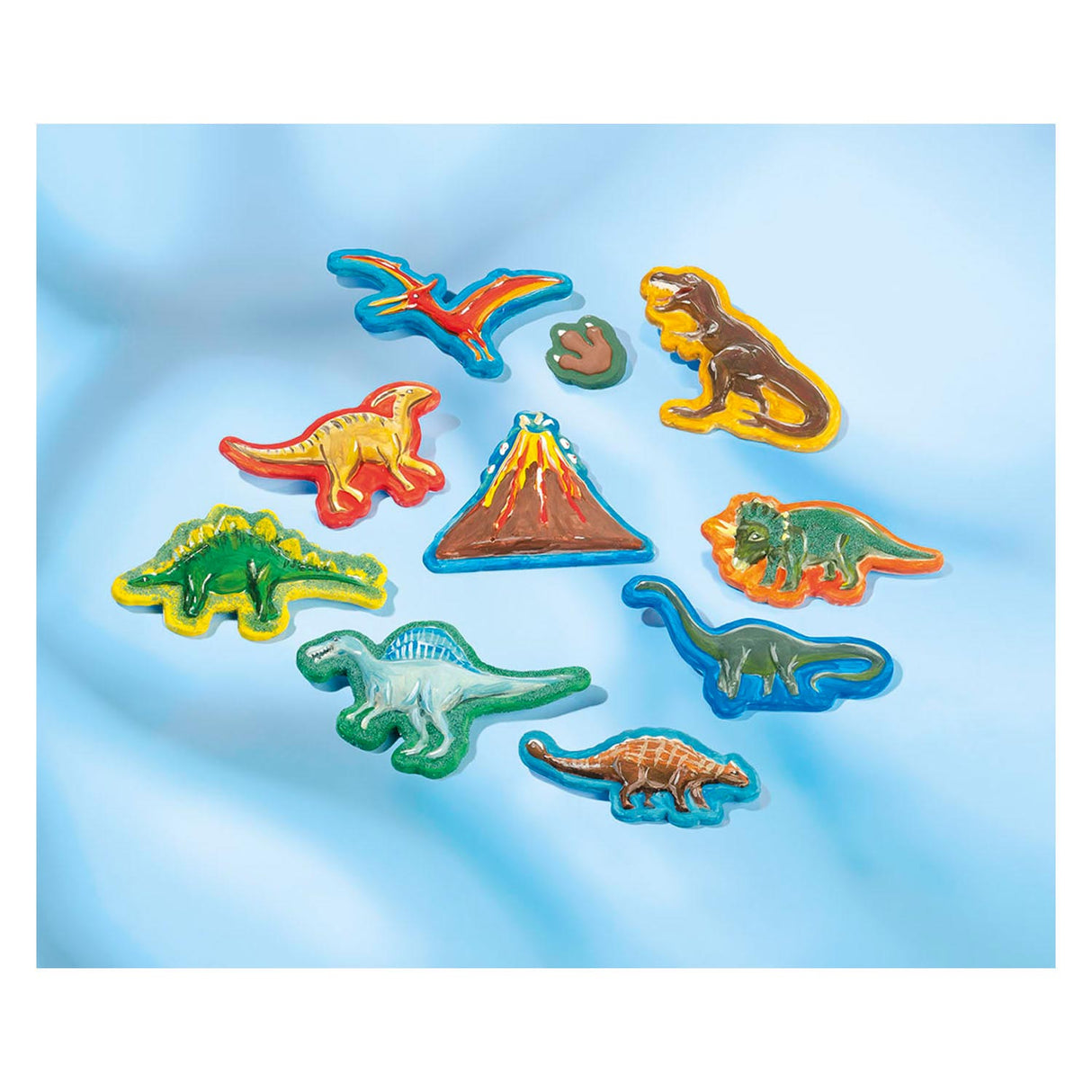 Totum dinosaurus junior knutselset gips en verfset dino forever model paint inclusief gips, 6 kleuren verf - cadeautip jongens