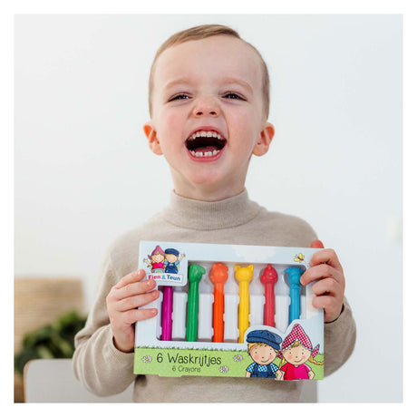Fien teun waskrijtjes - creatief speelgoed - tekenen voor peuters, kleuters - boerderij dieren - bambolino toys - vanaf 3 jaar