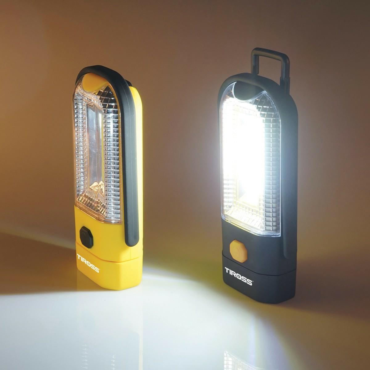 Tiross multifunctionele zaklamp 2x1w+3w cob led ts1843