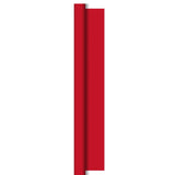 Damast duni tafellaken op rol rood 8 meter