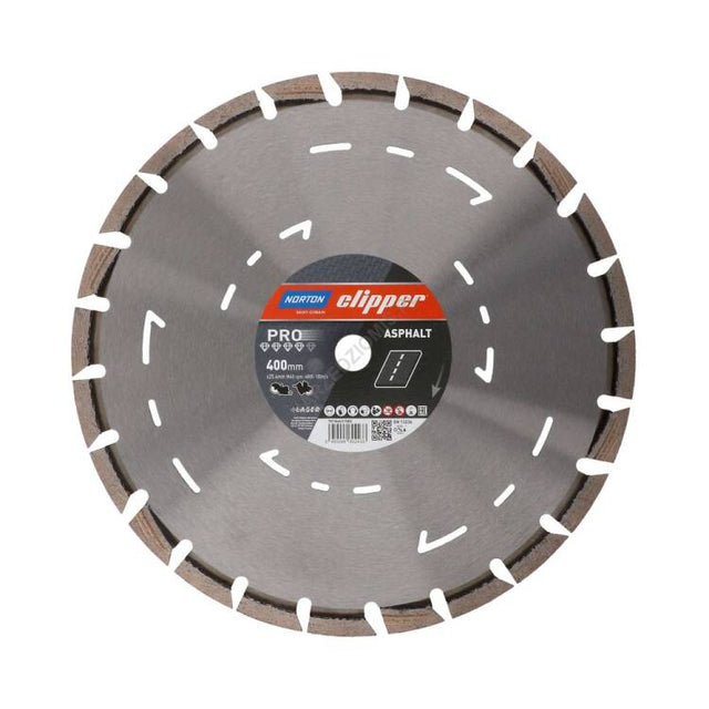 Norton universele diamantschild 400mm x 25,4mm pro asfaltandi-clipper h12