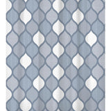 Dutch house douchegordijn brest blauw 180x200cm 100% polyester