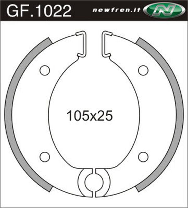 Segment de frein neuf newfren gf1022 mv50