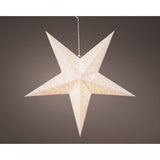 Kaemingk led ster papier steady binnen wit warm wit 60 cm