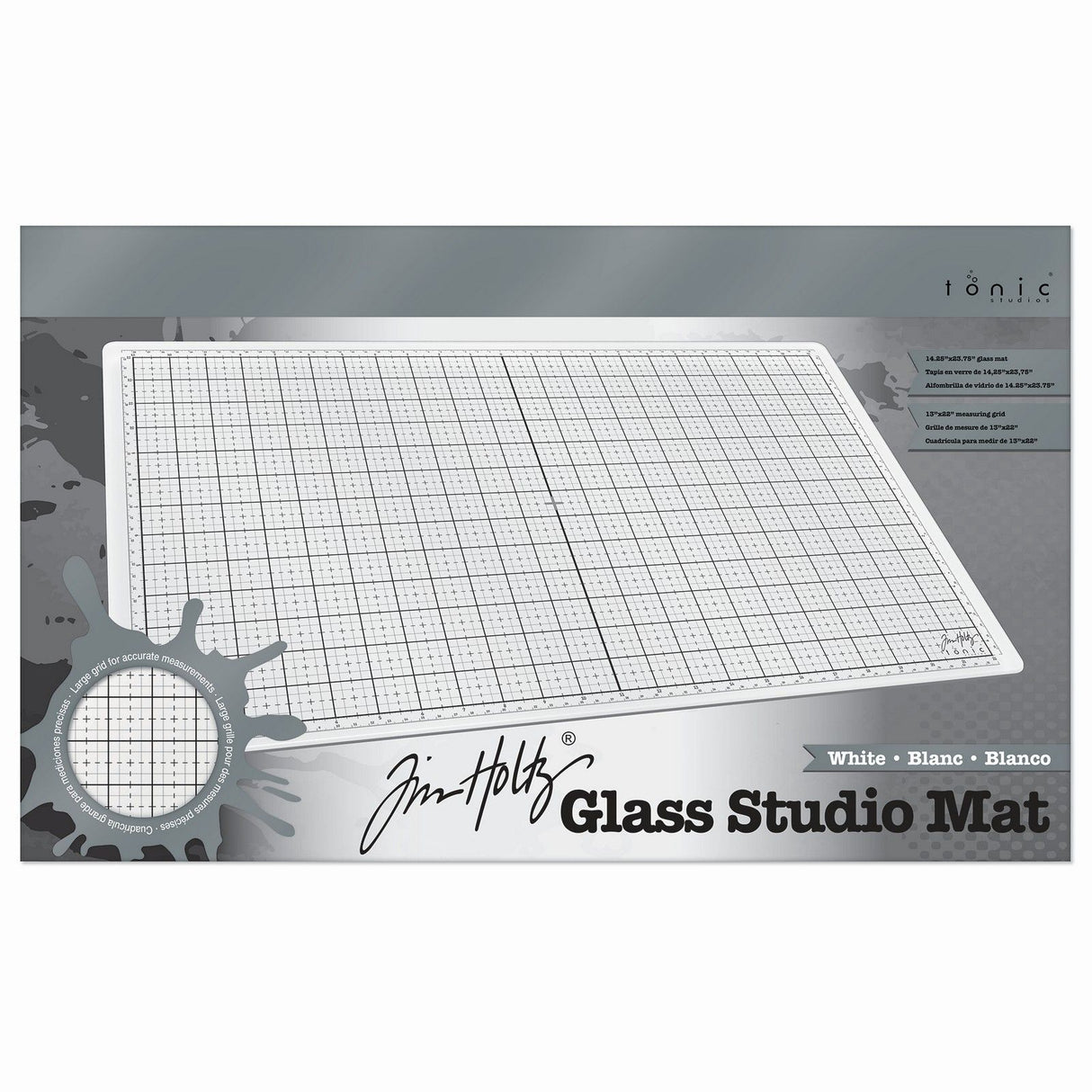 Tonic studios • tim holtz glass studio mat white