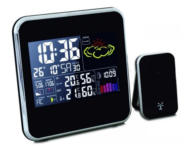 Externe elektronische thermometer interne kleurendisplay lcd