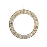 Kaemingk micro led krans metaal steady buitenl.7.5cm x w.58cm x h.58cm