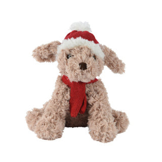 Hond pluchel.15cm x w.10cm x h.20cm | 2 stuks