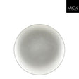 Edelman mila decoratie bord recycled plastic zilver h1,5xd25cm | 4 stuks