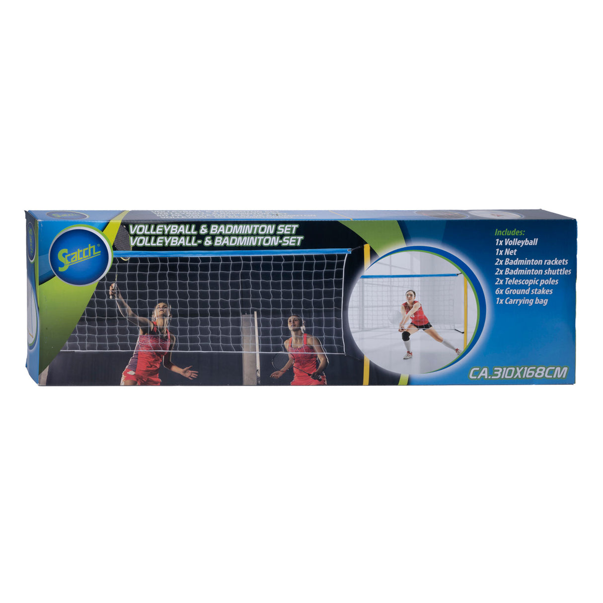 Volleyball and badminton set