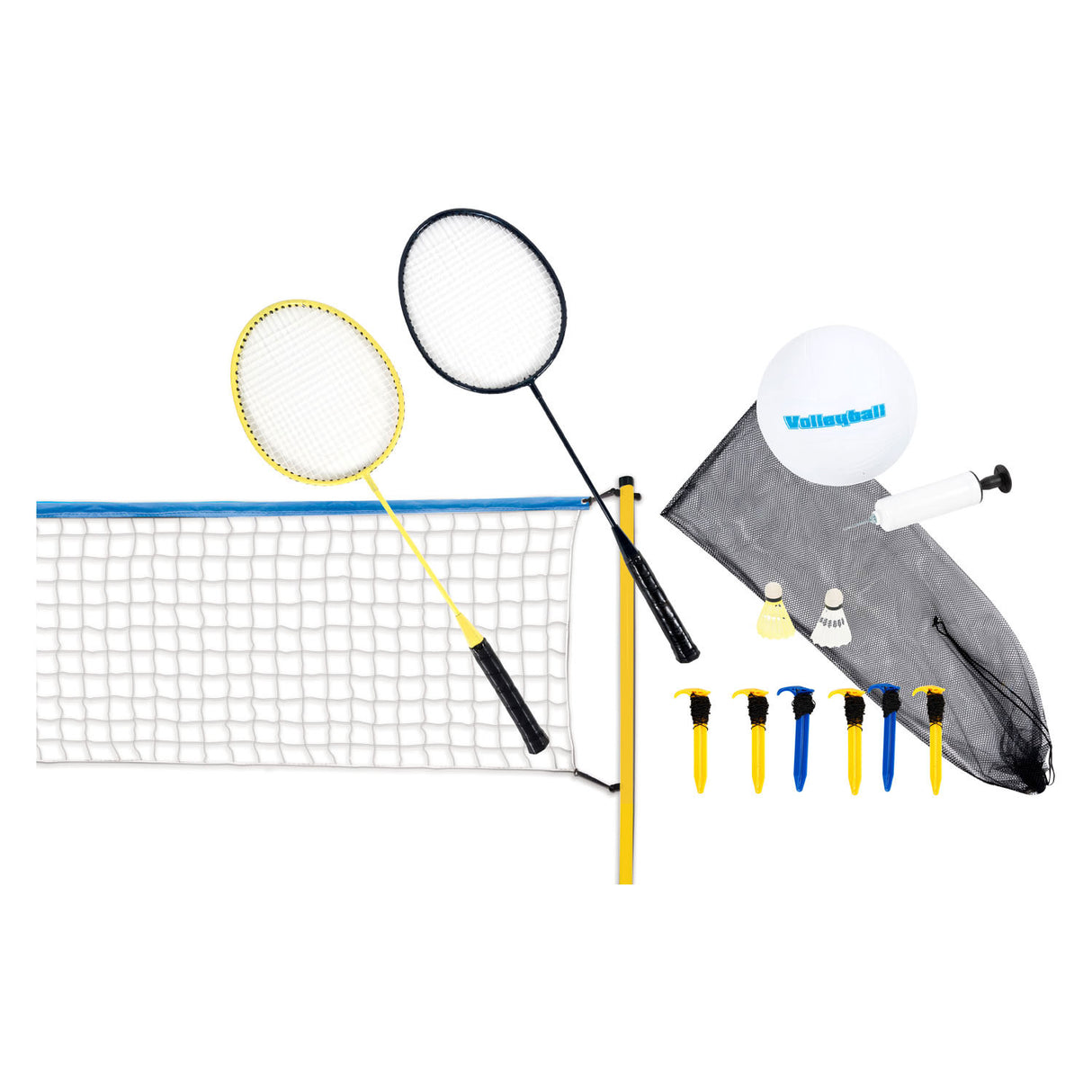 Pallavolo e set di badminton