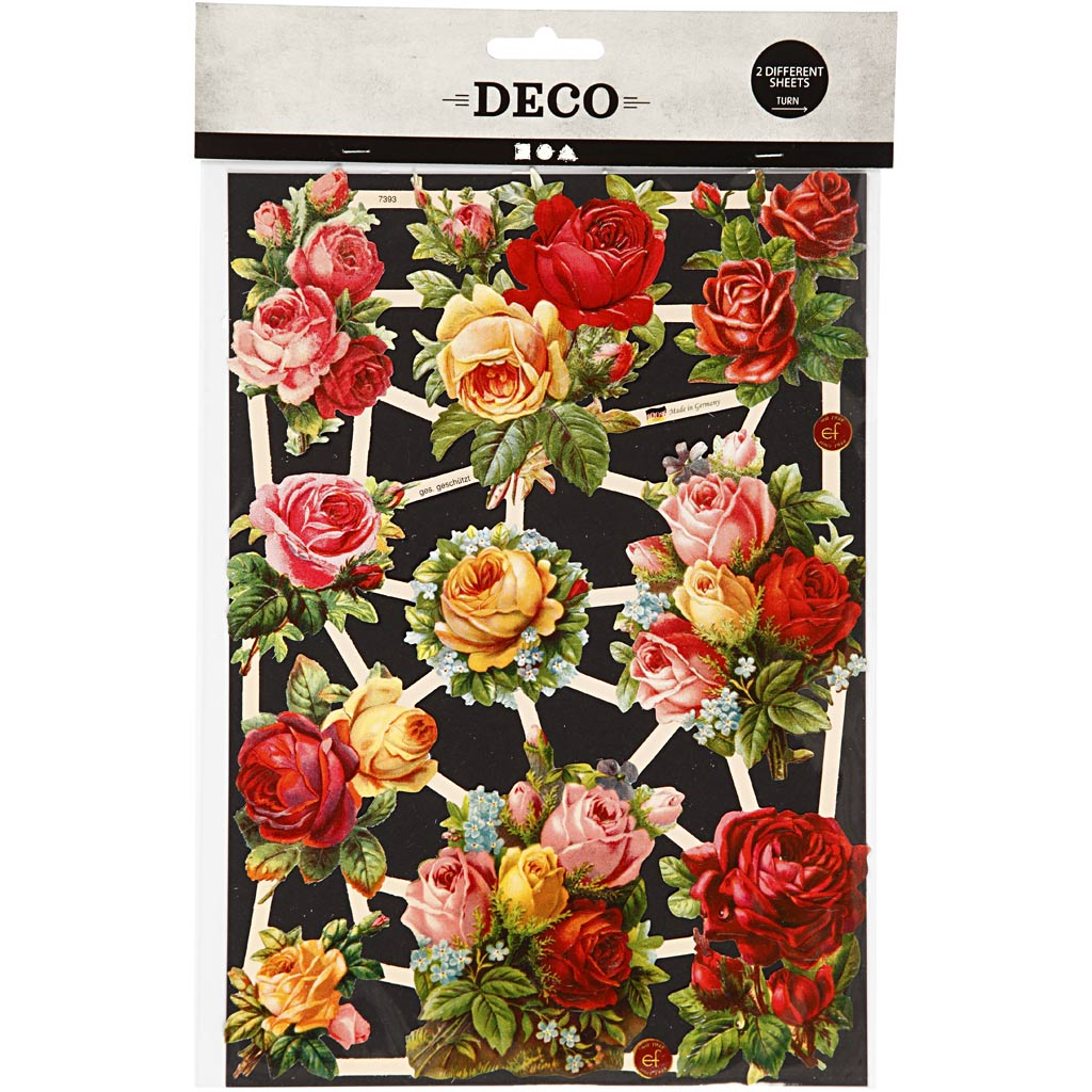 Creativ company http: www.cchobby.nl vintage-plaatjes-rozen-vel-16-5x23-5-cm-2-vel-1-doos-19360