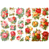 Creativ company http: www.cchobby.nl vintage-plaatjes-rozen-vel-16-5x23-5-cm-2-vel-1-doos-19360