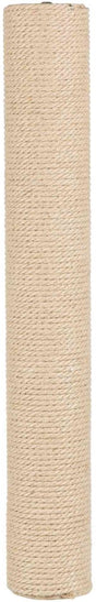 Trixie reservepaal jute - naturel 60x9x9 cm - inclusief schroefdraad en 2 schroeven