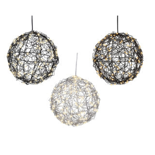 Micro led bal metaal steady buiten 3ass | 3 stuks