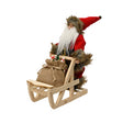 Kerstman polyester fabric coat, christmas hat