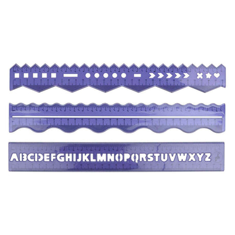 Linialenset creatief 30cm, 3dlg.