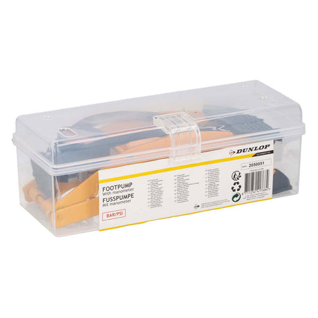 Dunlop voetpomp met manometer