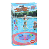 Eddy toys werpspel 5-delig - zwembad speelgoed kinderen - drijvend doelspel met schijven - spel voor water en tuin - diameter 65cm - multicolor