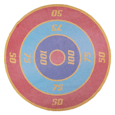 Eddy toys werpspel 5-delig - zwembad speelgoed kinderen - drijvend doelspel met schijven - spel voor water en tuin - diameter 65cm - multicolor