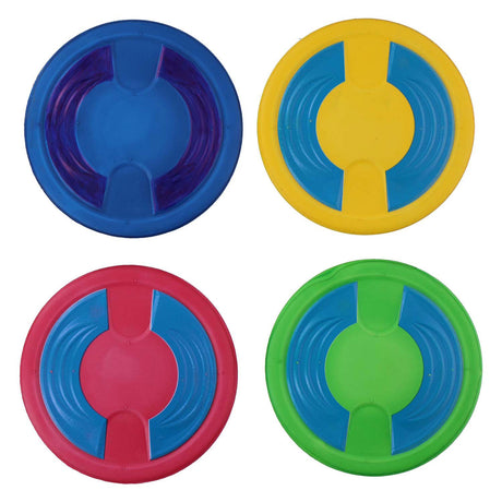 Eddy toys werpspel 5-delig - zwembad speelgoed kinderen - drijvend doelspel met schijven - spel voor water en tuin - diameter 65cm - multicolor