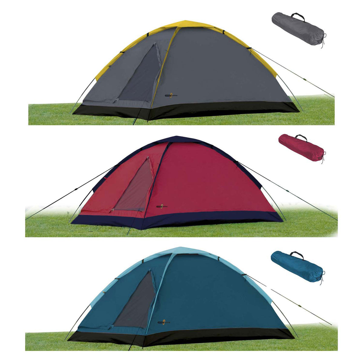 Koepeltent 2pers, 200x120cm